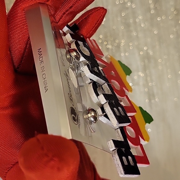 Ethnic Earrings, BLACK LOVE, 3" L x2.75 W" Beauty Colletion Brand - Picture 11 of 13